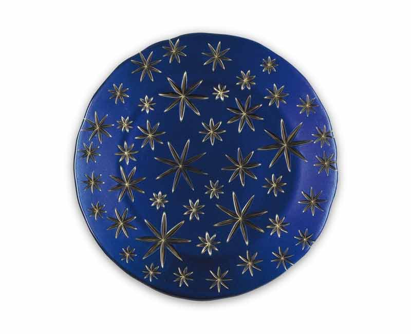 Nachtmann 99657 Golden Stars Crystal Platter crystal dishes